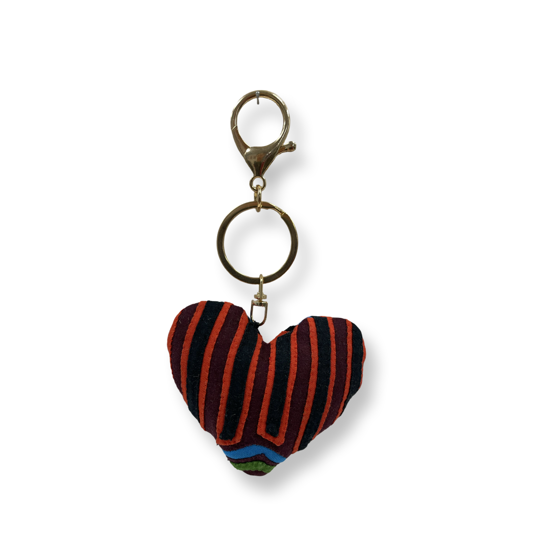 Mola Heart Keychain