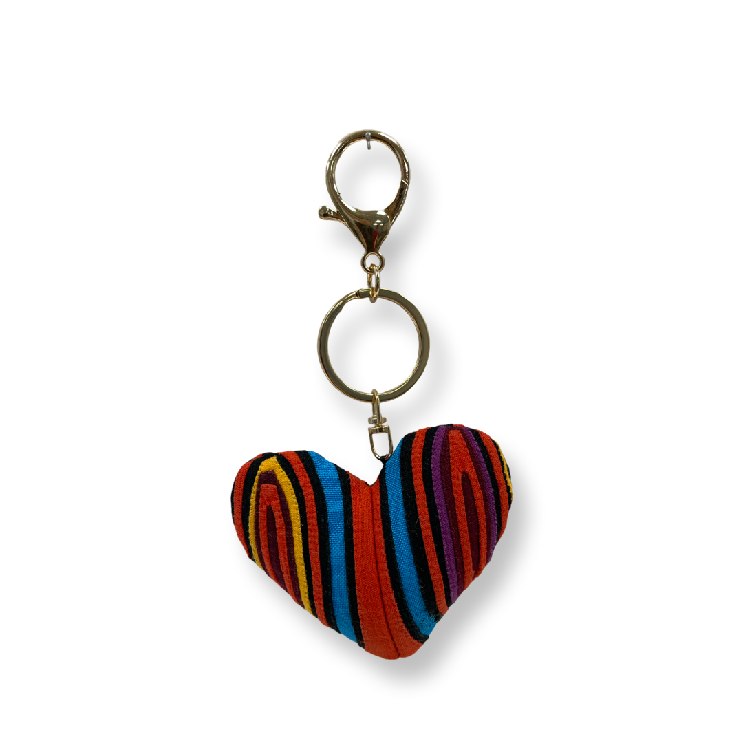 Mola Heart Keychain