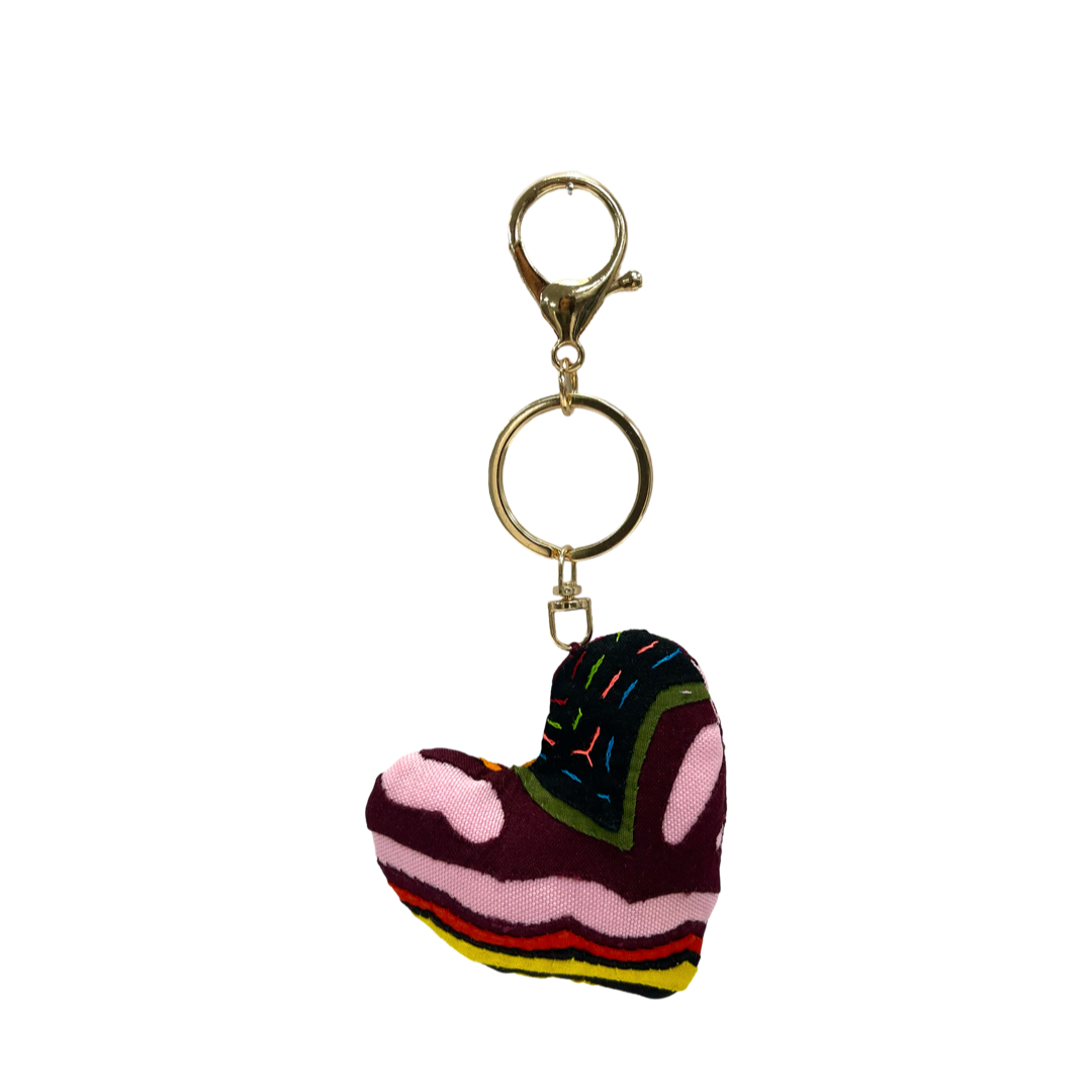 Mola Heart Keychain