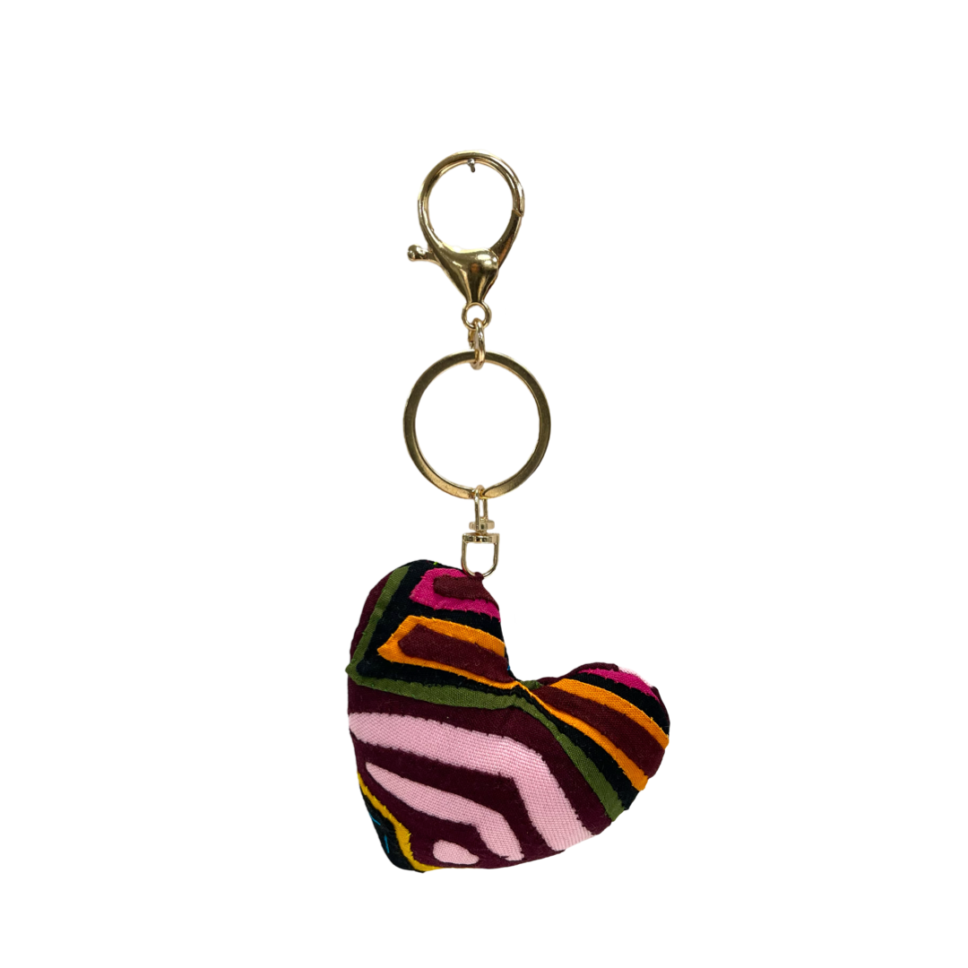 Mola Heart Keychain