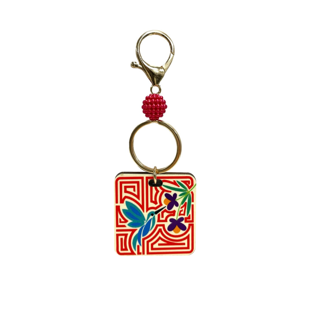 Mola inspiration keychain